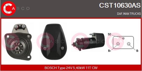 Casco CST10630AS - Стартер autospares.lv