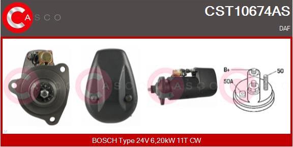 Casco CST10674AS - Стартер autospares.lv