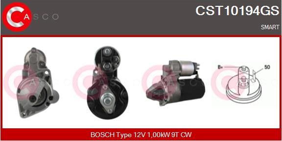 Casco CST10194GS - Стартер autospares.lv