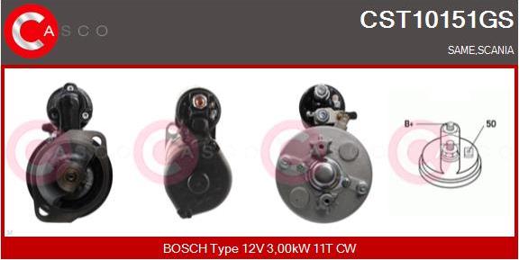 Casco CST10151GS - Стартер autospares.lv