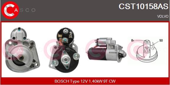 Casco CST10158AS - Стартер autospares.lv