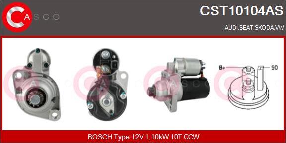 Casco CST10104AS - Стартер autospares.lv