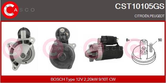 Casco CST10105GS - Стартер autospares.lv