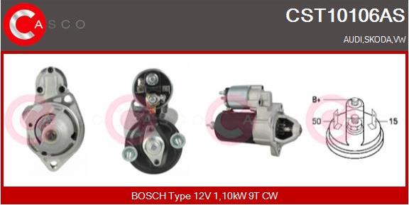 Casco CST10106AS - Стартер autospares.lv