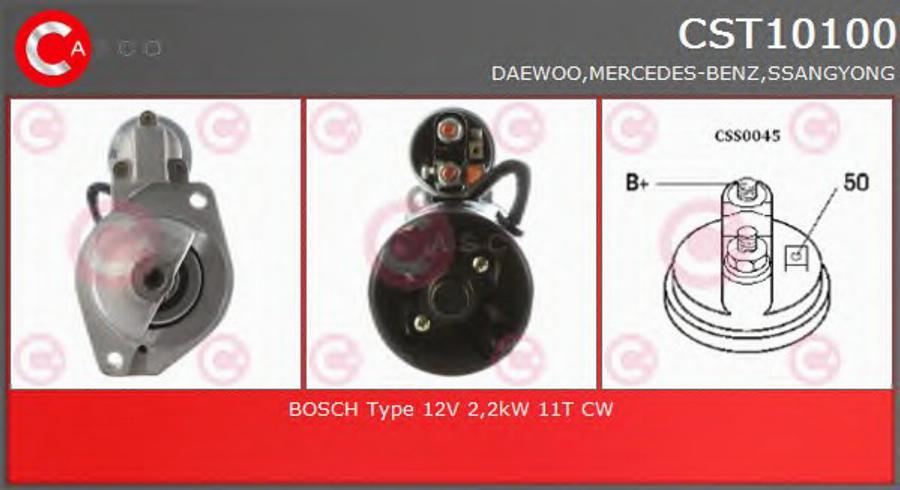 Casco CST10100 - Стартер autospares.lv