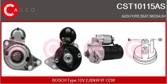 Casco CST10115AS - Стартер autospares.lv