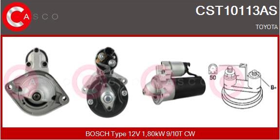 Casco CST10113AS - Стартер autospares.lv