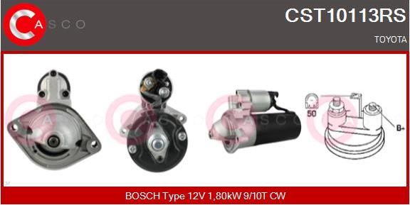 Casco CST10113RS - Стартер autospares.lv