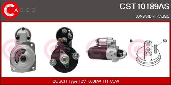 Casco CST10189AS - Стартер autospares.lv