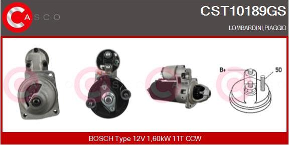 Casco CST10189GS - Стартер autospares.lv