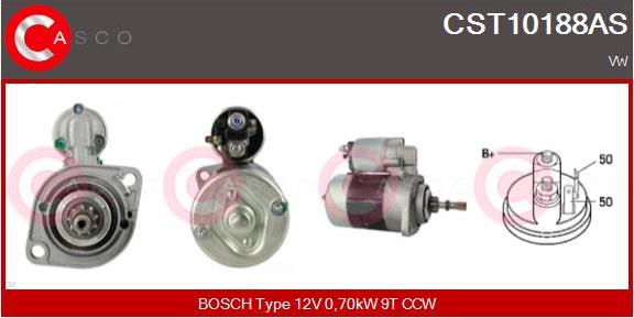 Casco CST10188AS - Стартер autospares.lv