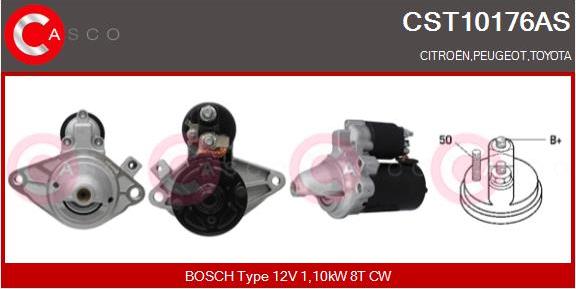 Casco CST10176AS - Стартер autospares.lv