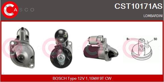 Casco CST10171AS - Стартер autospares.lv