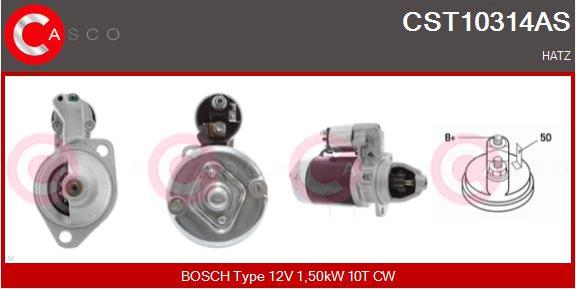 Casco CST10314AS - Стартер autospares.lv