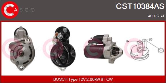 Casco CST10384AS - Стартер autospares.lv