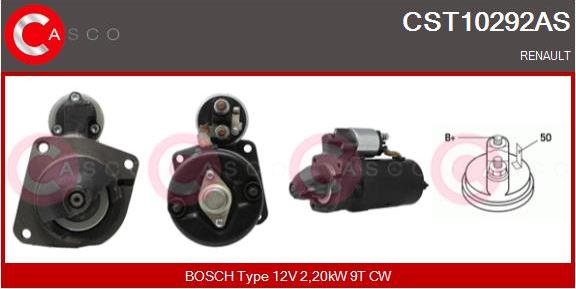 Casco CST10292AS - Стартер autospares.lv