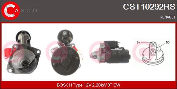 Casco CST10292RS - Стартер autospares.lv