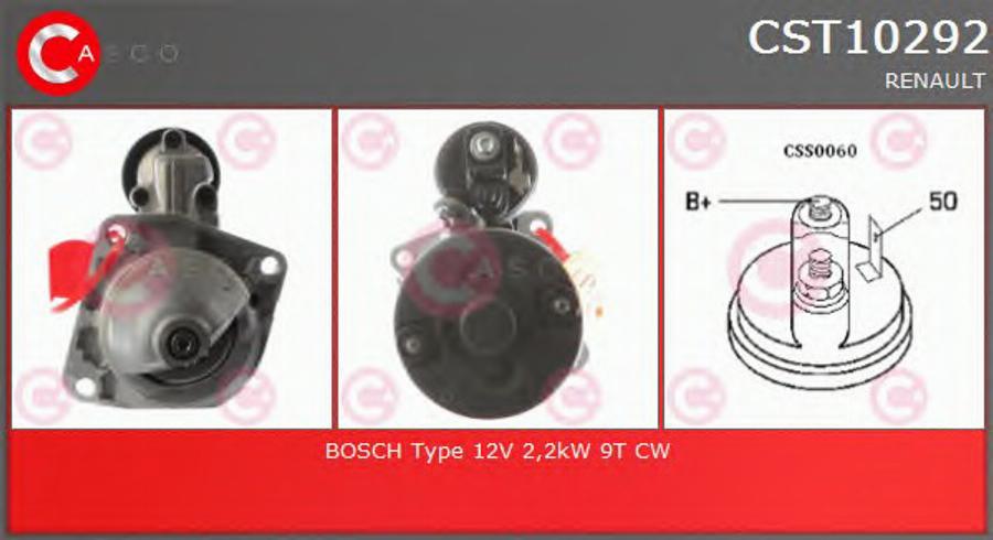 Casco CST10292 - Стартер autospares.lv