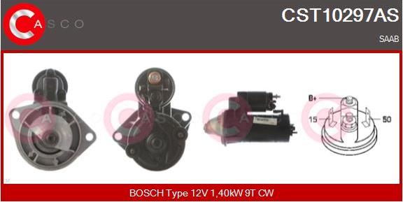 Casco CST10297AS - Стартер autospares.lv