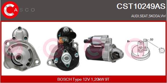 Casco CST10249AS - Стартер autospares.lv