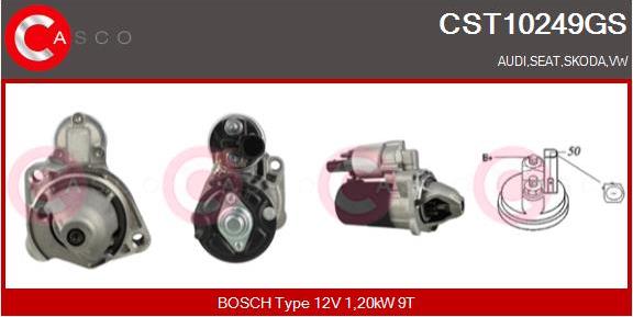 Casco CST10249GS - Стартер autospares.lv