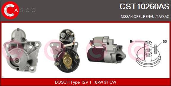 Casco CST10260AS - Стартер autospares.lv