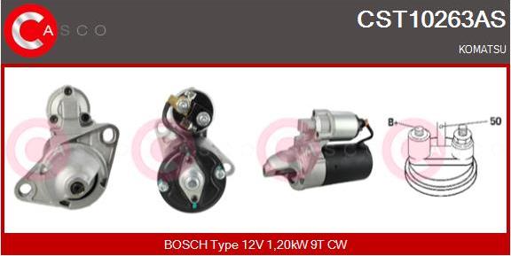 Casco CST10263AS - Стартер autospares.lv