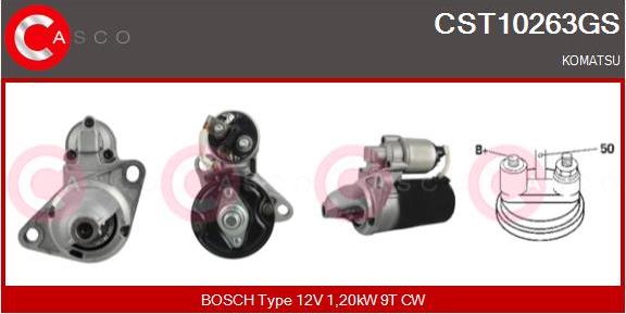 Casco CST10263GS - Стартер autospares.lv