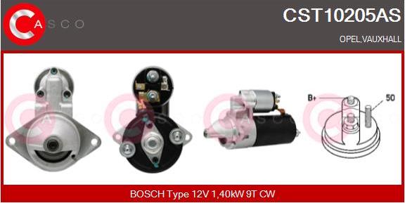 Casco CST10205AS - Стартер autospares.lv