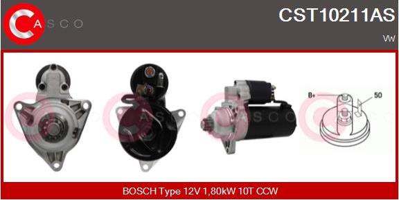 Casco CST10211AS - Стартер autospares.lv