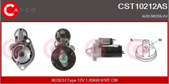 Casco CST10212AS - Стартер autospares.lv