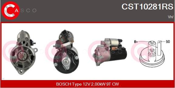 Casco CST10281RS - Стартер autospares.lv