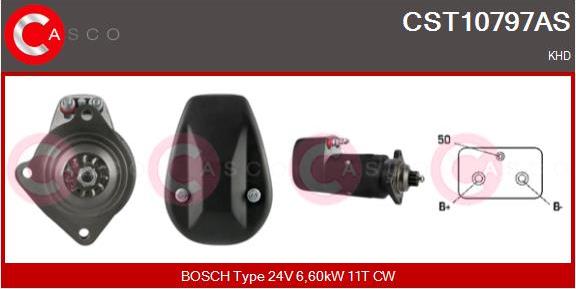 Casco CST10797AS - Стартер autospares.lv