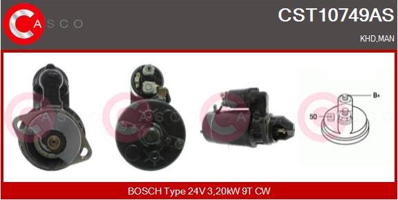 Casco CST10749AS - Стартер autospares.lv