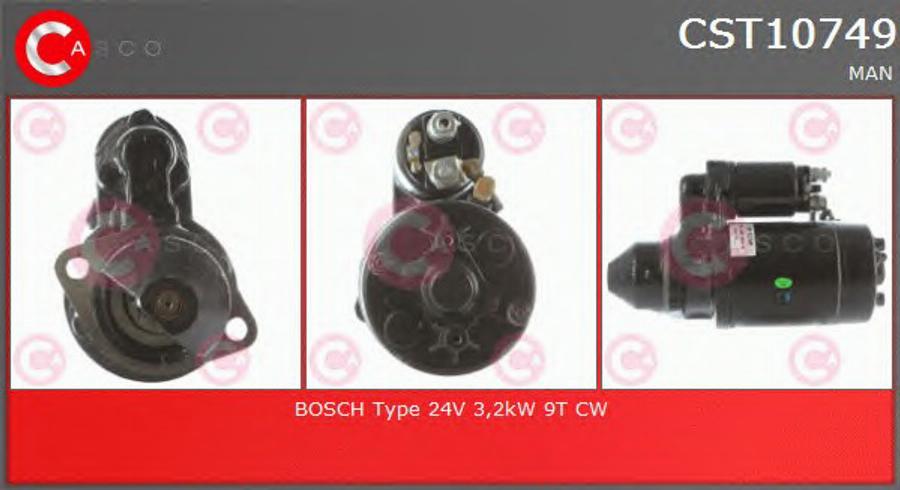 Casco CST10749 - Стартер autospares.lv