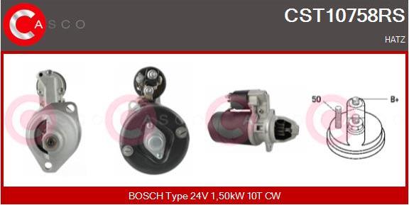 Casco CST10758RS - Стартер autospares.lv