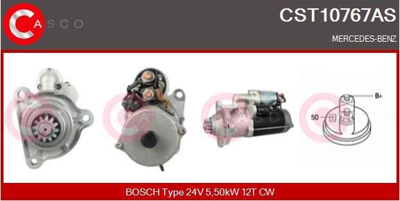 Casco CST10767AS - Стартер autospares.lv