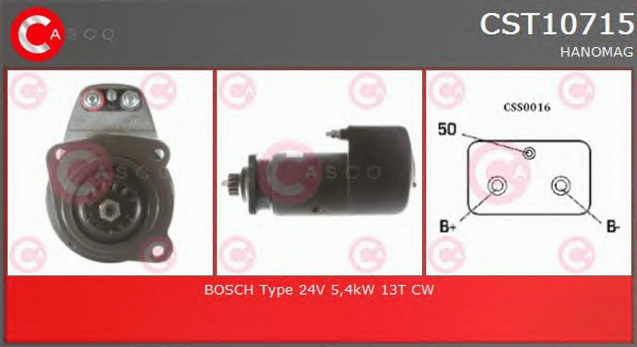 Casco CST10715 - Стартер autospares.lv