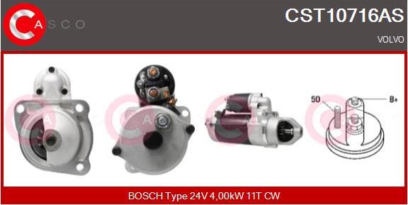 Casco CST10716AS - Стартер autospares.lv