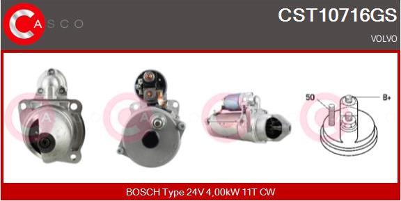 Casco CST10716GS - Стартер autospares.lv