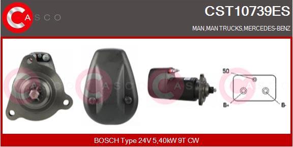 Casco CST10739ES - Стартер autospares.lv