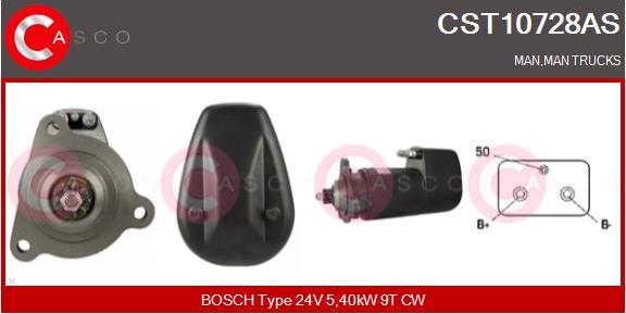 Casco CST10728AS - Стартер autospares.lv