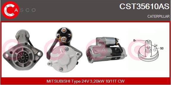 Casco CST35610AS - Стартер autospares.lv