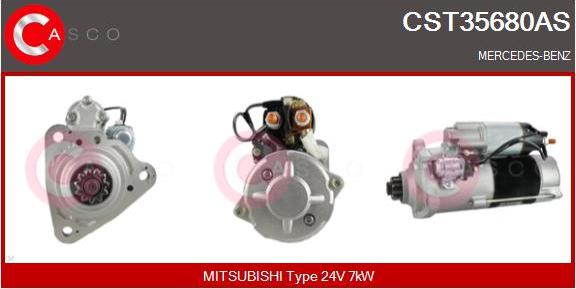 Casco CST35680AS - Стартер autospares.lv