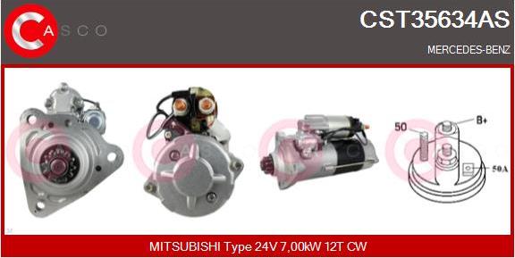 Casco CST35634AS - Стартер autospares.lv