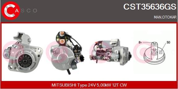 Casco CST35636GS - Стартер autospares.lv