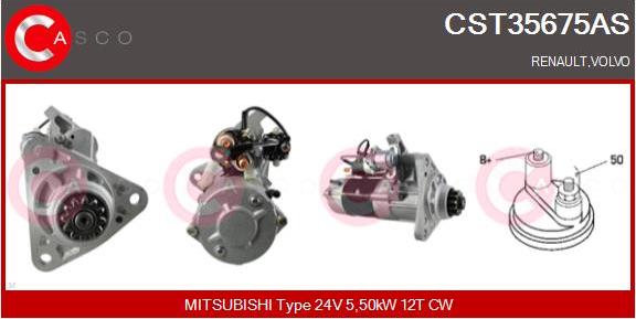 Casco CST35675AS - Стартер autospares.lv