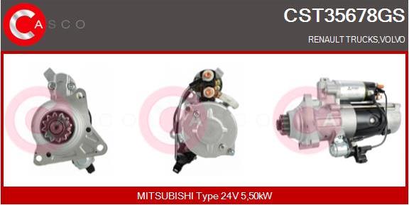 Casco CST35678GS - Стартер autospares.lv