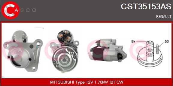 Casco CST35153AS - Стартер autospares.lv