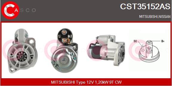 Casco CST35152AS - Стартер autospares.lv